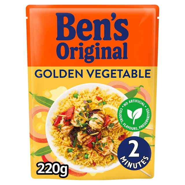 Golden Vegetable Microwave Rice