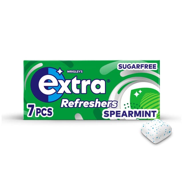 Spearmint Sugar Free Chewing Gum Handy Box