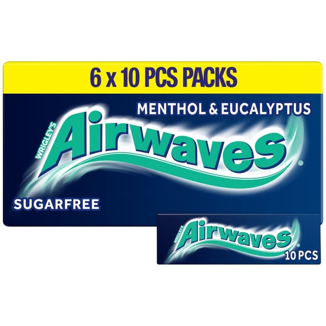 Menthol & Eucalyptus Chewing Gum Sugar Free Multipack